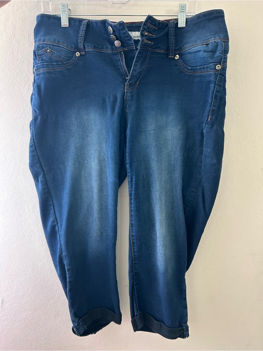Royalty For Me Indigo Cropped Stretch Jeans